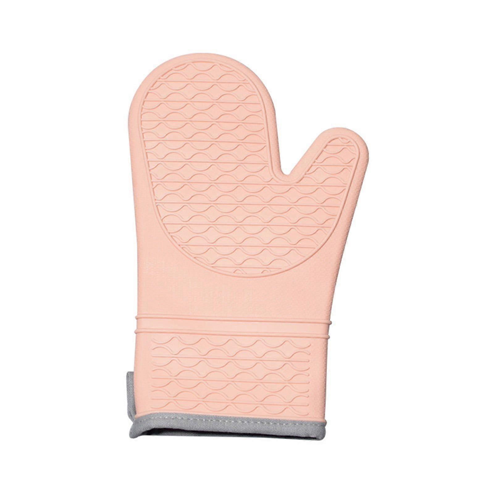 Schutzhandschuhe, Geeignet Zum Kochen, Für Mikrowelle Und Backofen. Rutschfeste Silikon-ofenhandschuhe Mit Wellenmuster, Hitzebeständig Bis 250 °c.