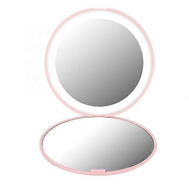 Mini-led-schminklampe Für Unterwegs, Kompatibel Mit 10-facher Vergrößerung, Faltbar, 12 Leds, Praktisches Schminkwerkzeug Für Die Hosentasche