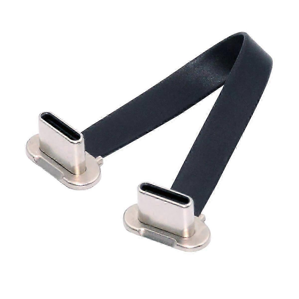 Ultraschlankes, 75 Mm Langes, Abgewinkeltes Usb-c-zu-usb-c-kabel, 65-w-schnellladefunktion Uc-170-0,07 M