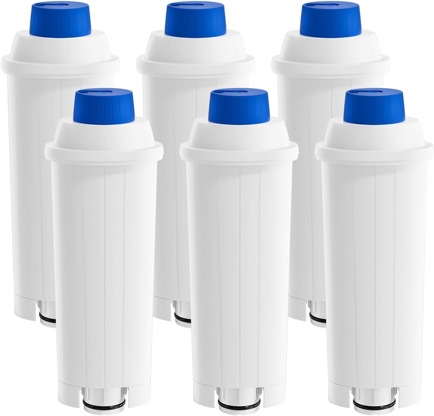 6er-pack Ersatzwasserfilter, Kompatibel Mit Delonghi Kaffeemaschinen – Kompatibel Mit Den Modellen Delonghi Magnifica S, Dinamica, Eletta Explorer, Ecam, Etam Und Bco, Filter Dlsc002 – Wasserfilter Ko
