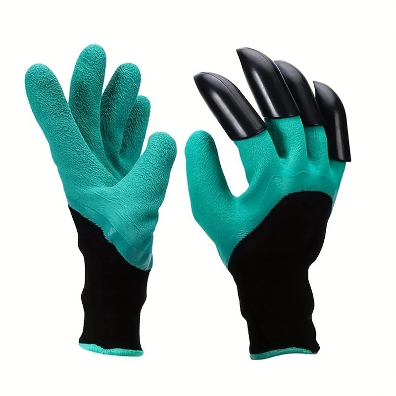 Gartenhandschuhe Mit Krallen, Ideal Zum Reinigen Des Hühnerstalls, Graben, Beschneiden Und Jäten. Ein Vielseitiges Gartenwerkzeug Mit Robustem Handschutz, Perfekt Für Gärtner Und Heimwerker.