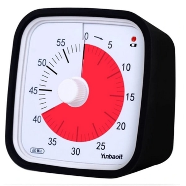 Visueller 60-minuten-timer – Schwarzer Kinderschulklassenraum [nx]