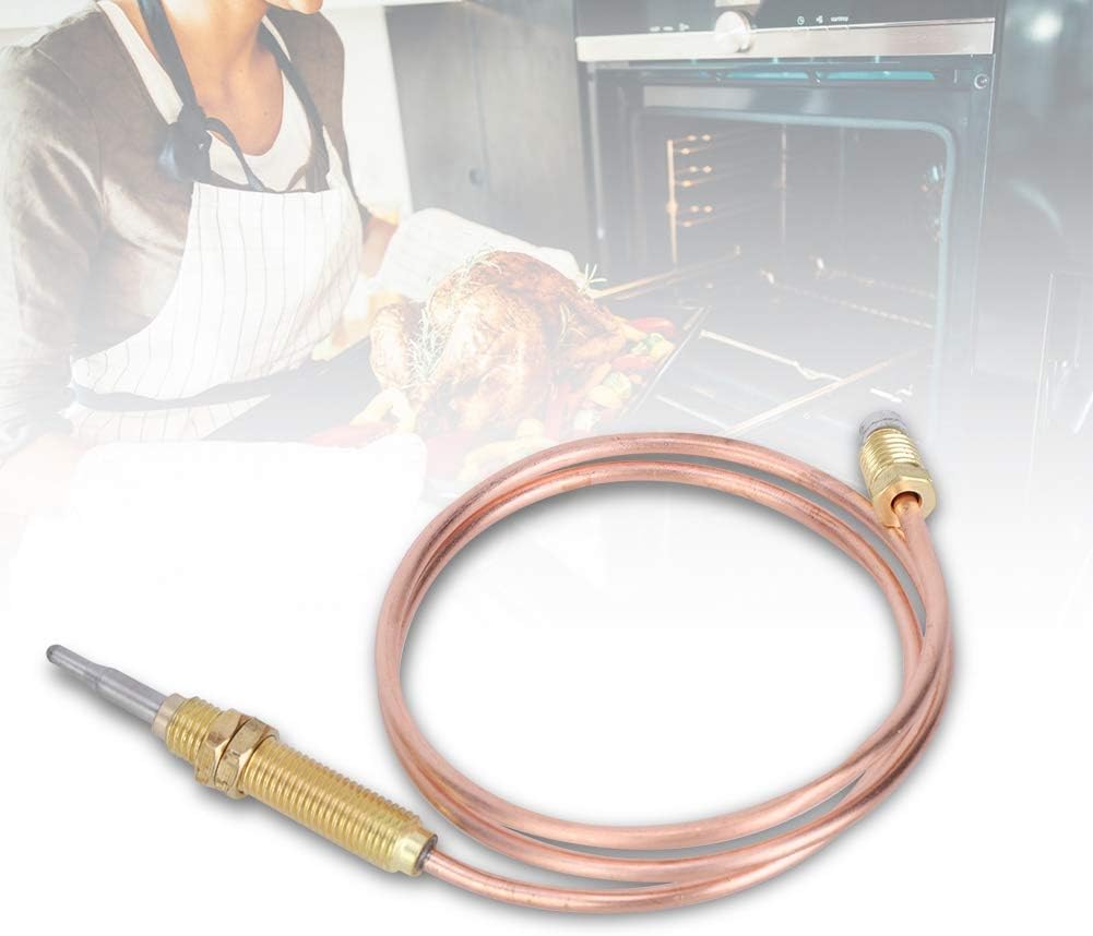 Universelles Gasthermoelement, 60 Cm, M8-gewinde, Ersatzteil. Kompatibel Mit Hochempfindlichen Thermoelementen. Geeignet Für Gasöfen, Herde Und Kochfelder.