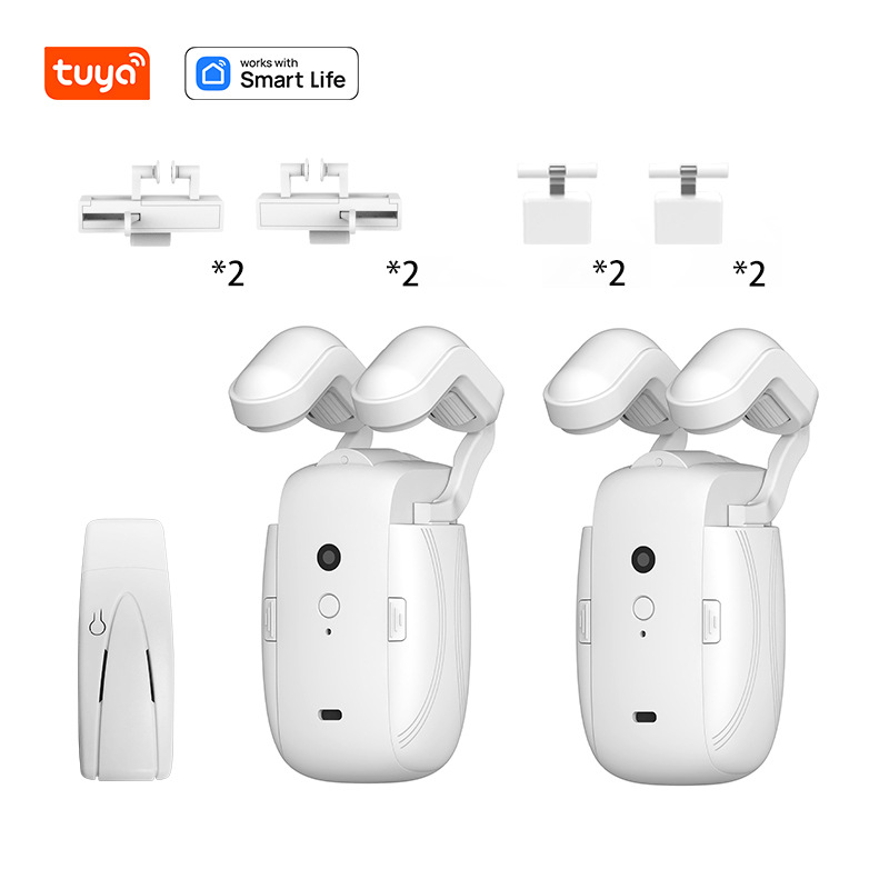 Intelligenter 3-in-1-gardinenöffner Mit Fernbedienung, Elektrischer Gardinenmotor, Kompatibel Mit Römischen Gardinenstangen, Geeignet Für Zuhause Und Büro