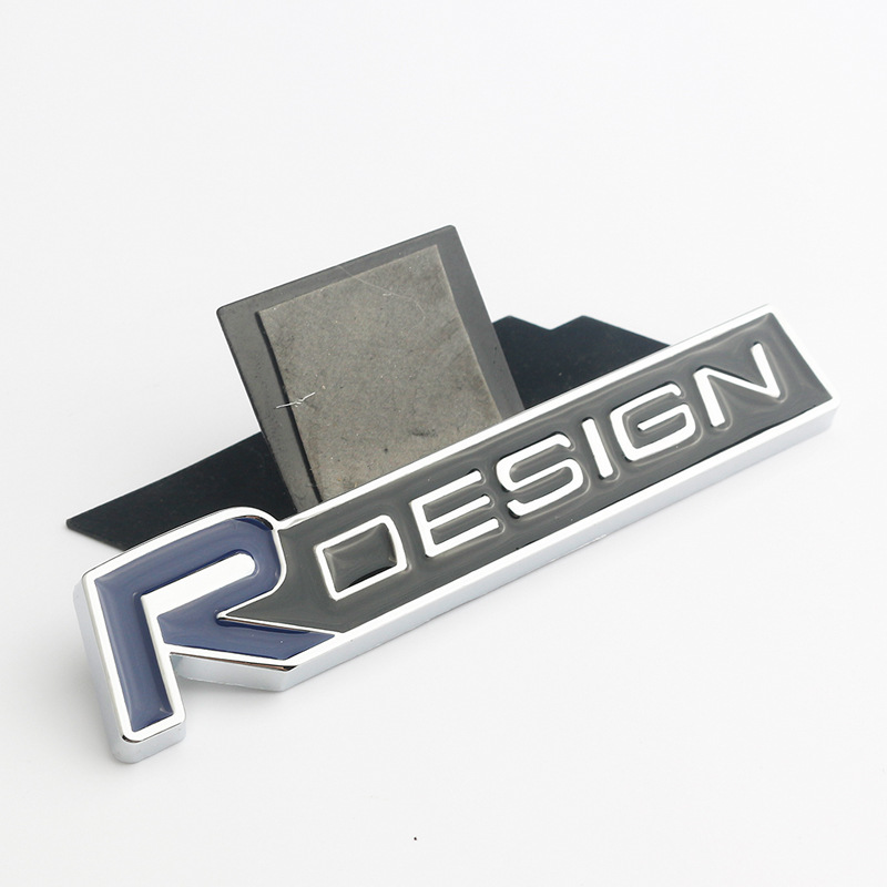Volvo R Design Blau-silbernes Kühlergrill-emblem Für Xc60 V70 [nx]