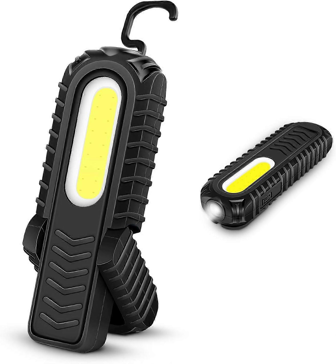 Wiederaufladbare Lithium-ionen-arbeitsleuchte, Multifunktionale Laufleuchte Mit Verbesserter Sichtbarkeit, Kompatibel Mit Nachtsicherheitsausrüstung, Tragbare Und Robuste Led-taschenlampe Mit Clip.