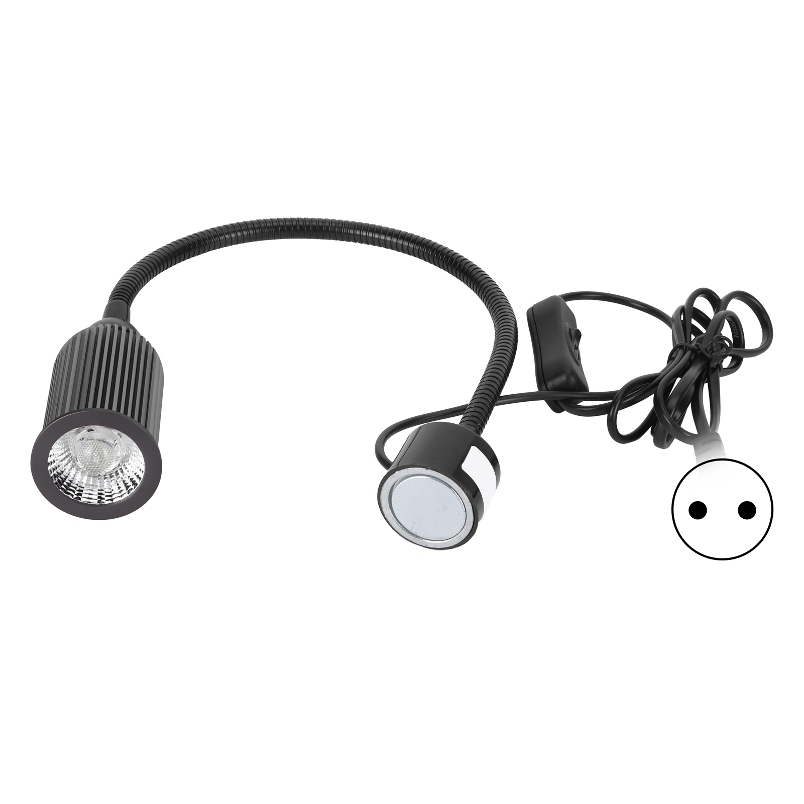 15-w-led-arbeitsleuchte Mit Magnet Für Nähmaschinen, Flexibler Schwanenhals, Kompatibel Mit Werkzeugmaschinen Und Drehmaschinen, Eu-stecker 110–220 V – Fq