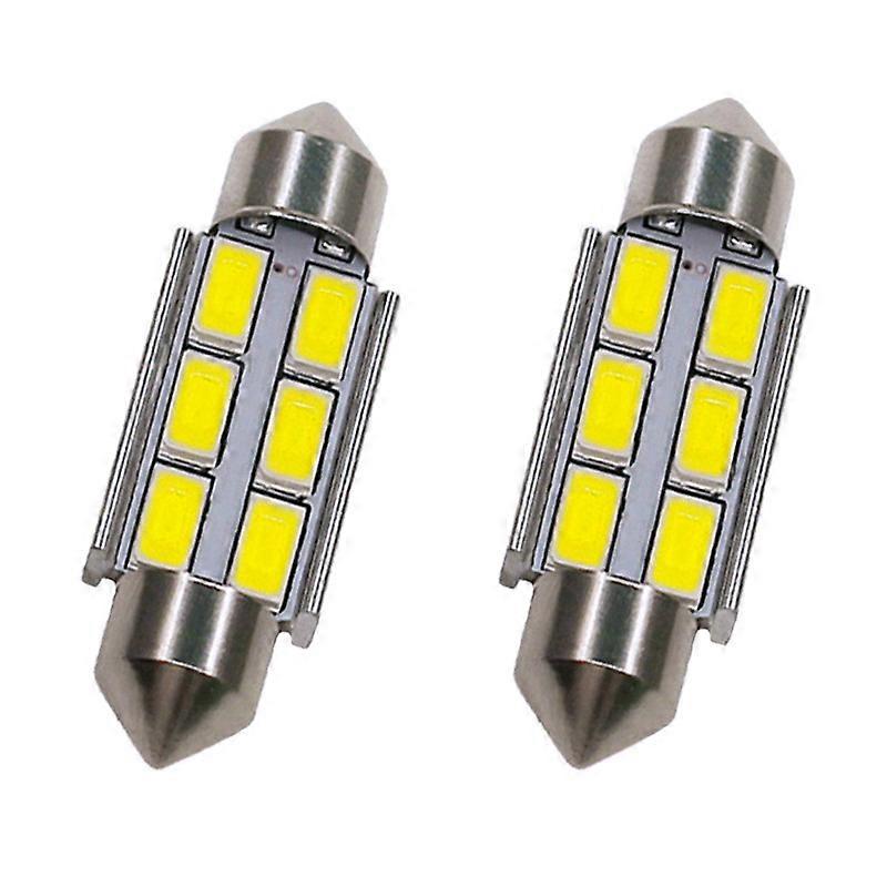 4 X 31mm Smd 5630 Led-lampen, Kuppelform, Soffittenform, C5w, 12v Dc, Weiß, Für Autos [nx]