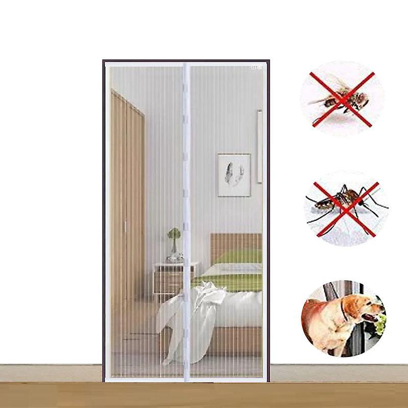Magnetische Moskitonetztür - Weiß, 80 X 210 Cm [nx]