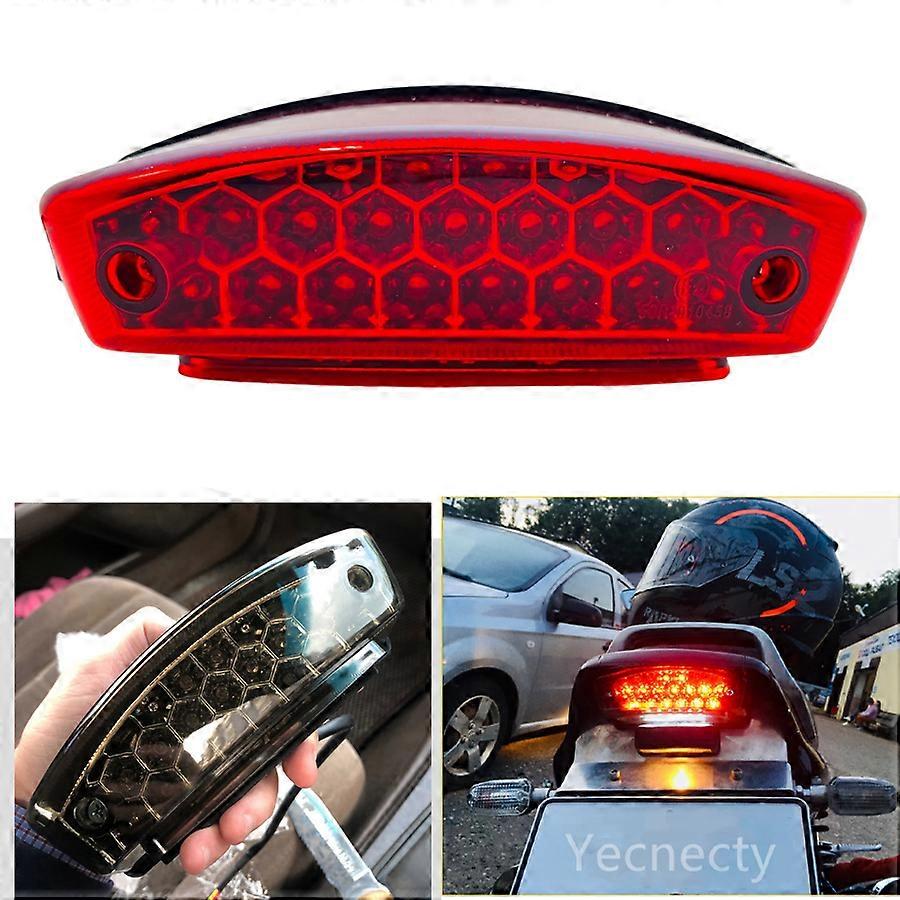 Universelles Motorrad-rücklicht, Led-rücklicht Mit Kennzeichenhalterung Für Honda Suzuki Ducati Monster M1000 S4r S2r 400 620 900 Vespa[nx]