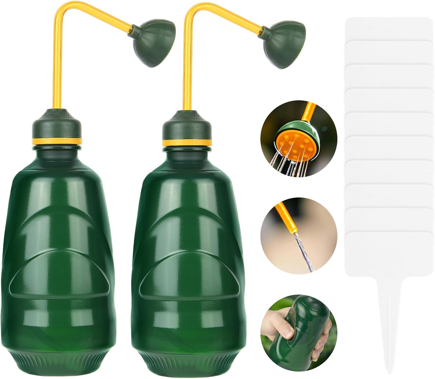 Gießkanne Geeignet Für Zimmerpflanzen, Kleine 2-teilige Gießkanne Kompatibel Mit Bonsai, 450 Ml Handsprüher Geeignet Für Sämlinge, Bonsai, Empfindliche Pflanzen Und Blumen (grün)