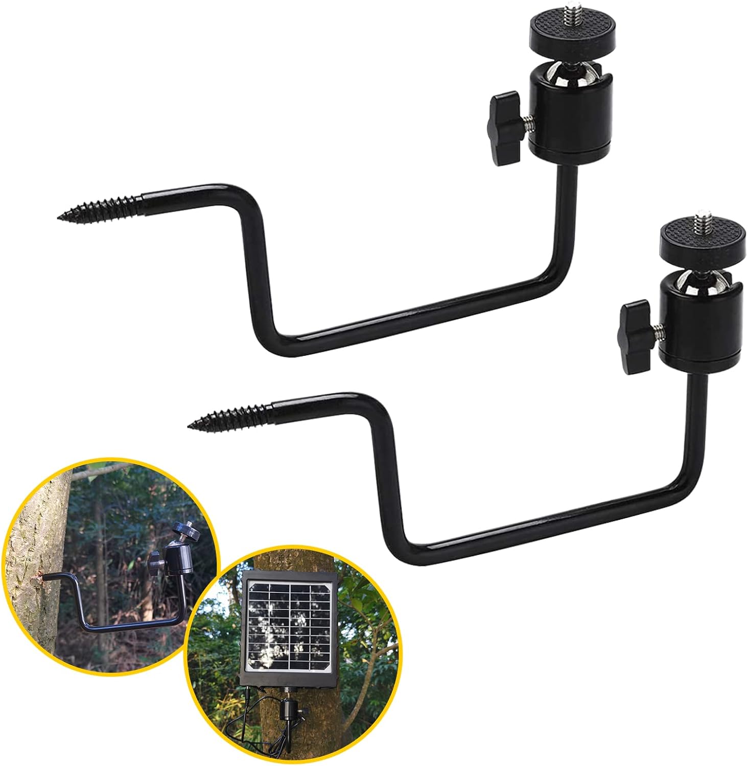 Montagehalterung Kompatibel Mit Wildtierkameras - Faltbar, Edelstahl - 360° Drehbar - Universeller 1/4"-20 (6 Mm) Anschluss - Auch Geeignet Für Solarpaneele Und Halterungen Für Nachtangeln