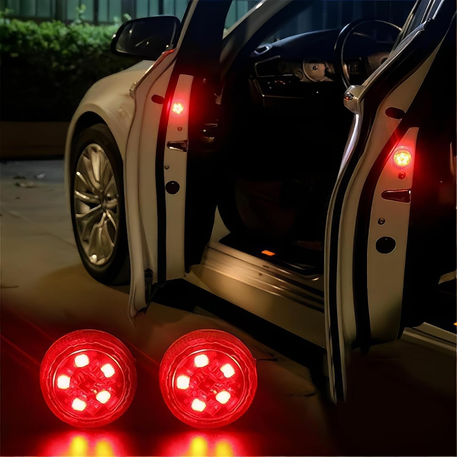Led-blinker Für Autotüren, 2 Wasserdichte Led-blinker Für Autotüren, Kollisionswarnleuchten, Kfz-blinker, Rote Bremslichter