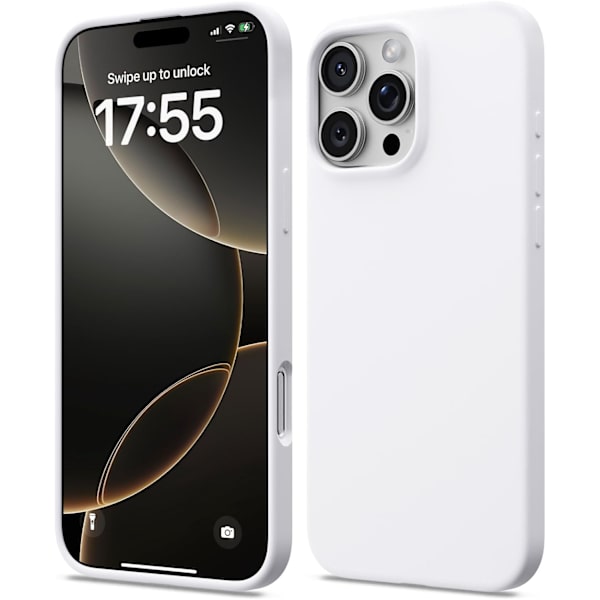 Flüssigsilikonhülle Für Iphone 17 Pro Max, Weiche, Stoßfeste Hülle, Rundumschutz, Schwarz [nx]