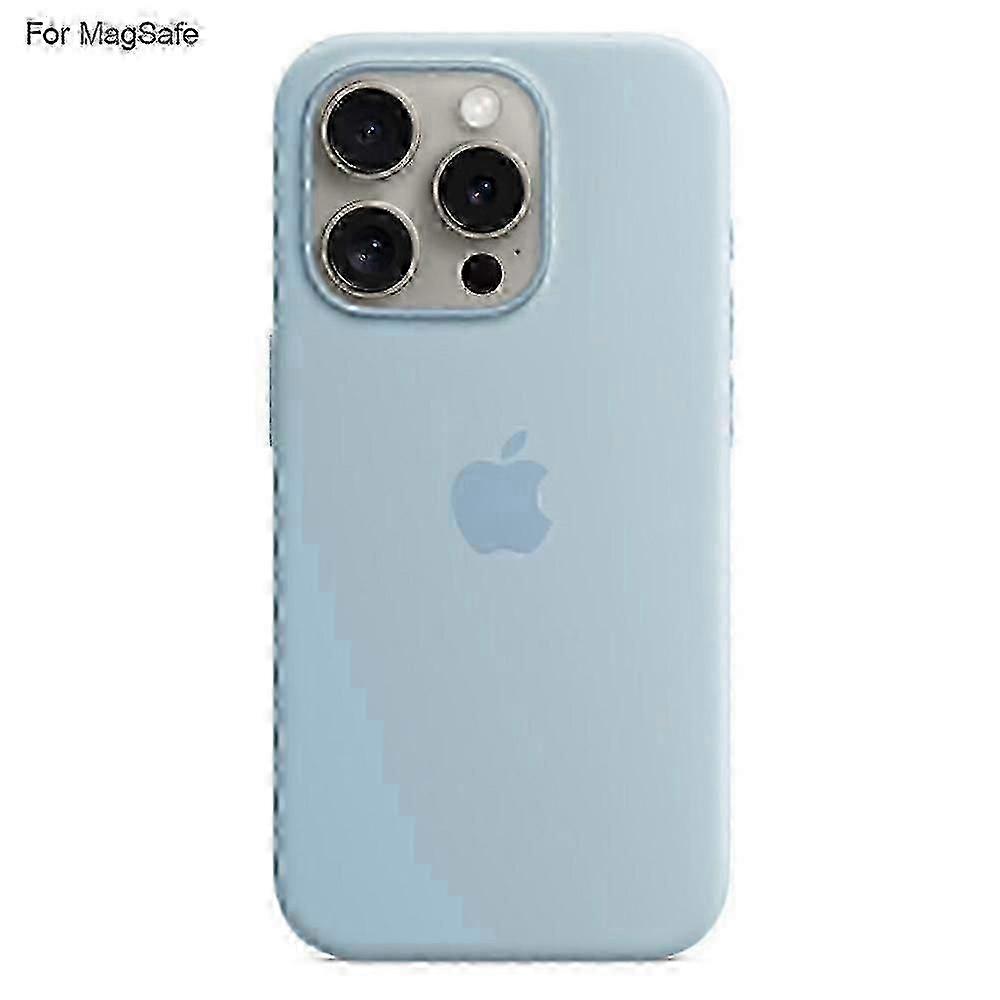 Kompatibel Mit Iphone 15 Pro Max. Schutzhülle Aus Flüssigem Silikon Mit Magsafe Und Kabellosem Laden. Klappdesign.