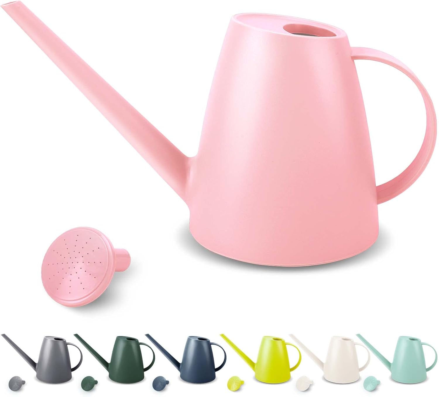 Gießkanne Für Zimmerpflanzen, Kleine Gießkanne Für Zimmerpflanzen Und Gartenblumen, Gießkanne Mit Langem Ausguss, 1,8 L (1/2 Gallone) (rosa)[nx]