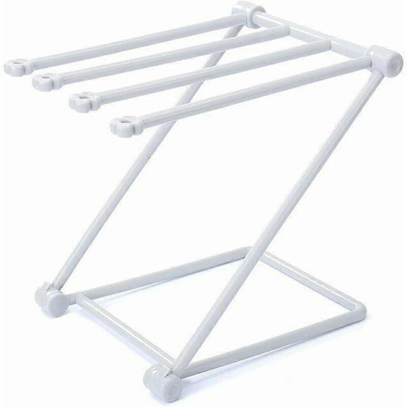 Freistehender, Faltbarer Handtuchhalter Mit 4 Stangen, Ideal Für Schlafzimmer, Badezimmer, Küche Oder Jeden Anderen Gewünschten Ort (grau).