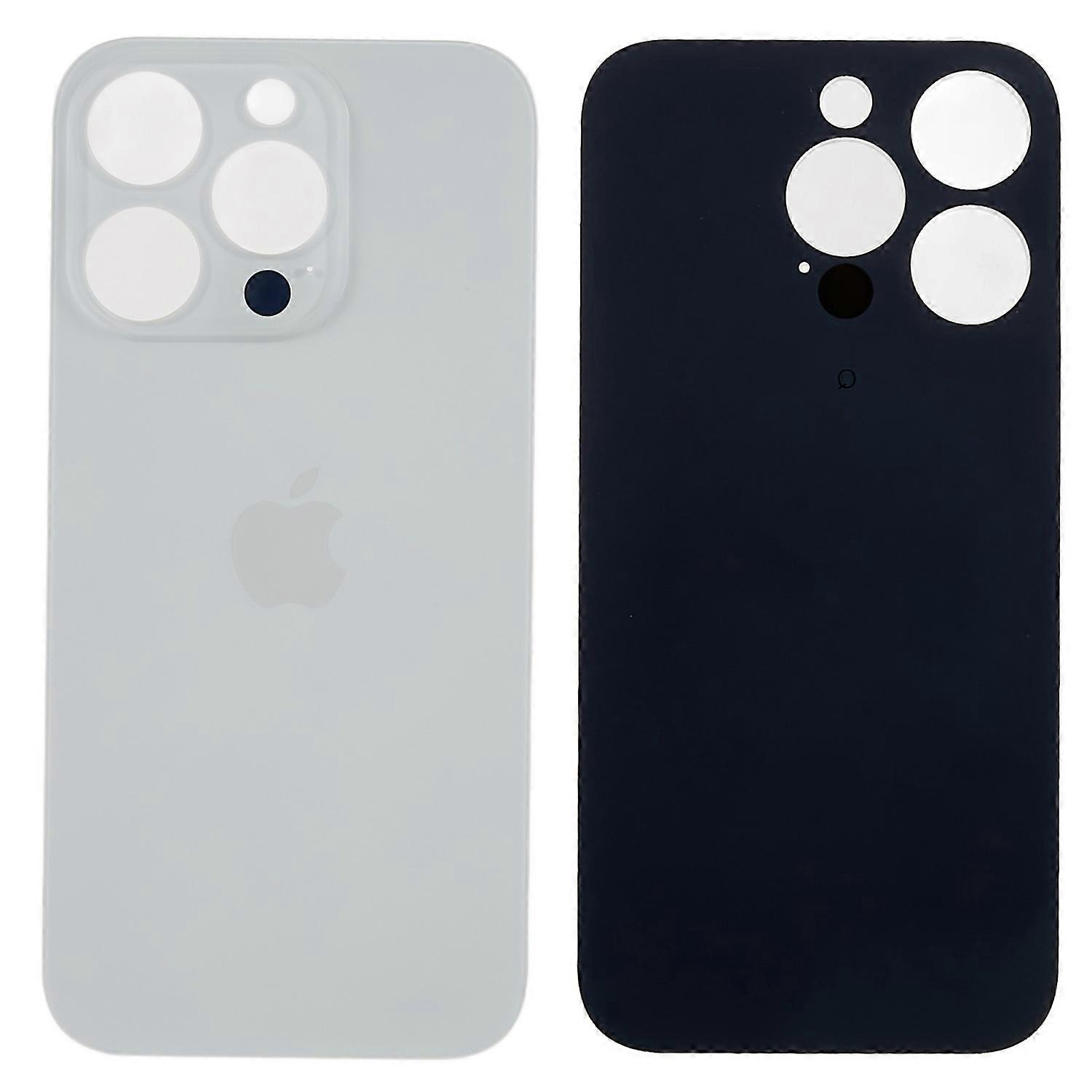 Akkudeckel Für Iphone 14 Pro Max, Ersatzteil Zur Reparatur (großes Loch) Weiß [nx]