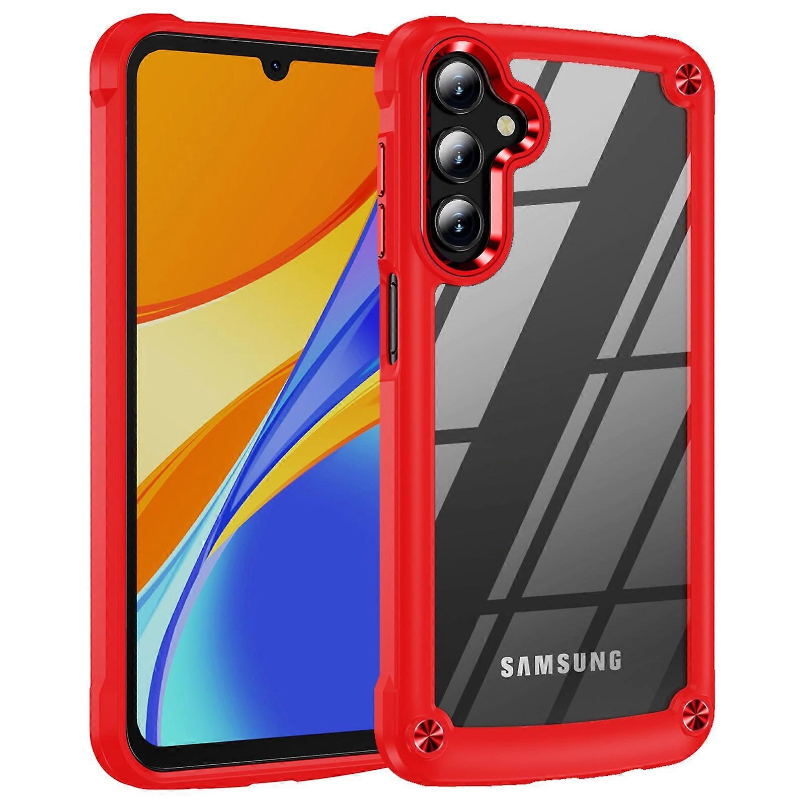 Kompatibel Mit Dem Samsung Galaxy A35 5g. Handyhülle Mit Tpu-rahmen Und Transparenter Pc-rückseite.