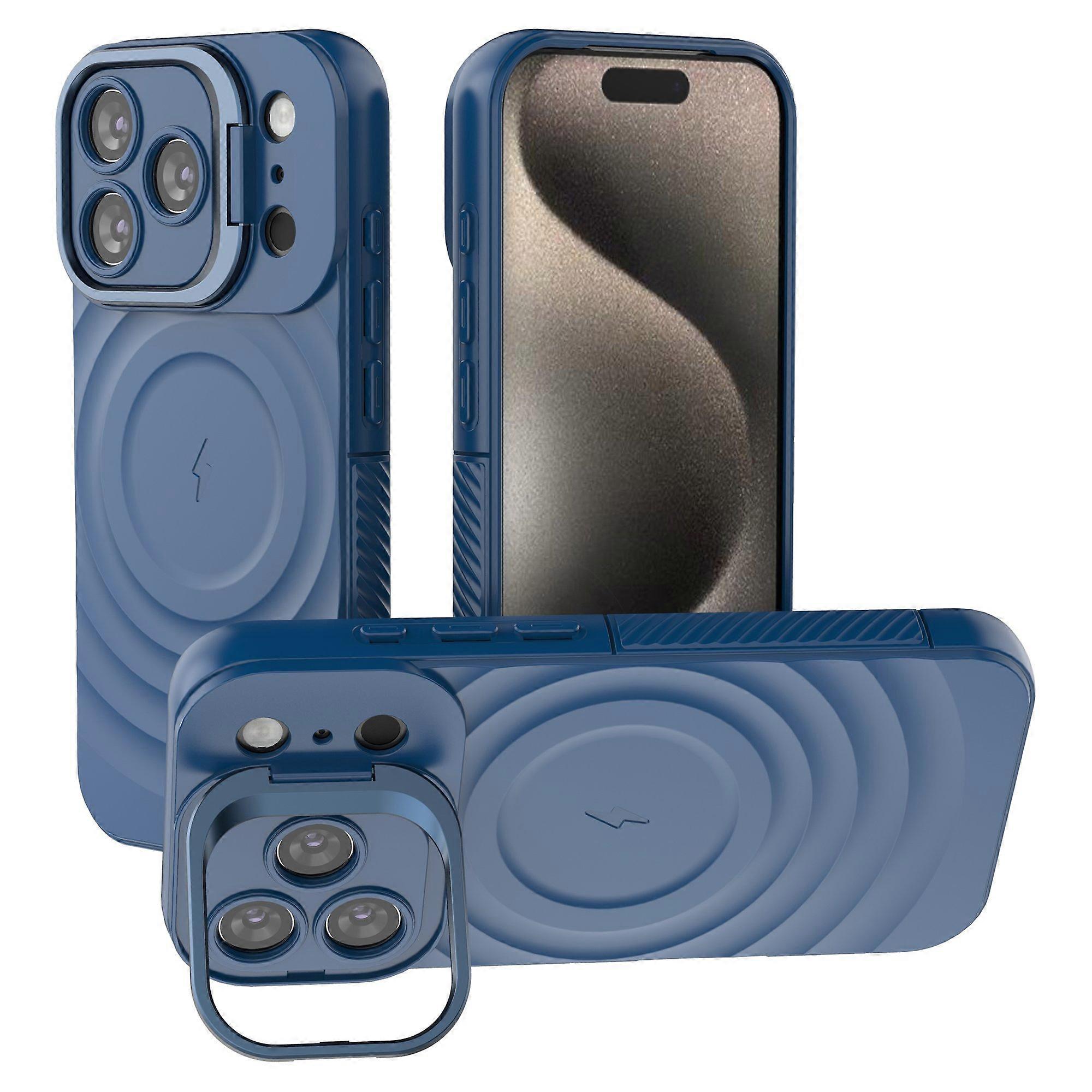 Hülle Kompatibel Mit Iphone 17 Pro, Kompatibel Mit Magsafe-halterung Für Pc, Wellenförmige Textur, Tpu-handyhülle
