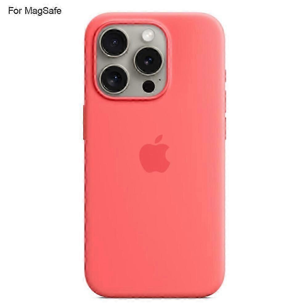 Stoßfeste Schutzhülle Aus Flüssigem Silikon, Kompatibel Mit Magsafe Für Iphone 15 Pro, Mit Verbessertem Halt Und Fallschutz [nx]