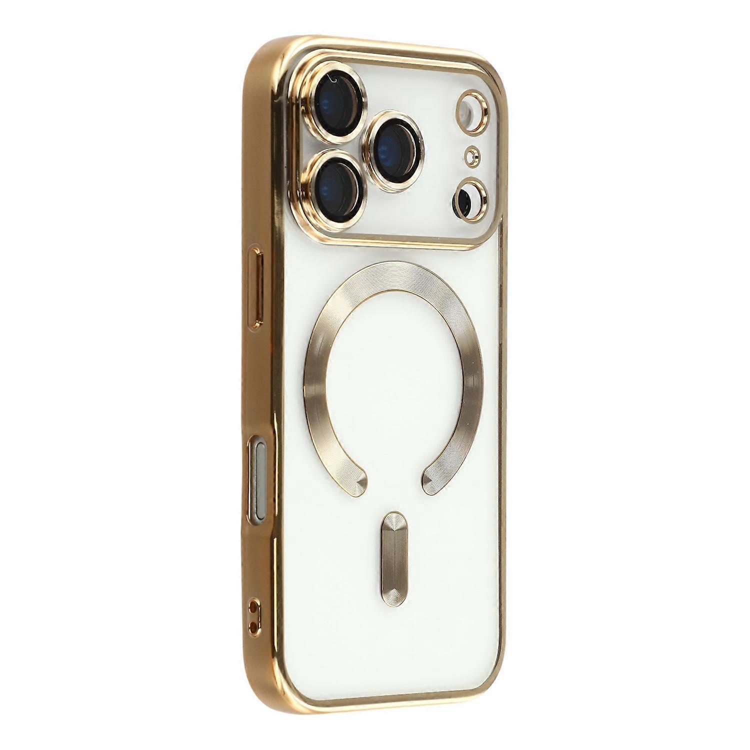 Iphone 17 Hülle Kompatibel Mit Magsafe, Vollständiger Kameraschutz, Tpu-hülle - Gold[nx]