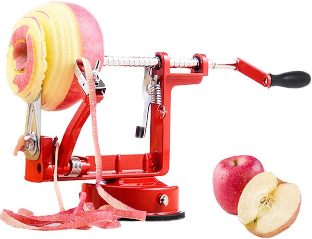 Apfelschäler Mit Saugnapf, 3-in-1 Kartoffelschäler Mit Leistungsstarkem Vakuumfuß Und Integrierter Klinge, Professioneller Apfelschneider, Apfelschäler, Apfelentkerner, Obstschneider