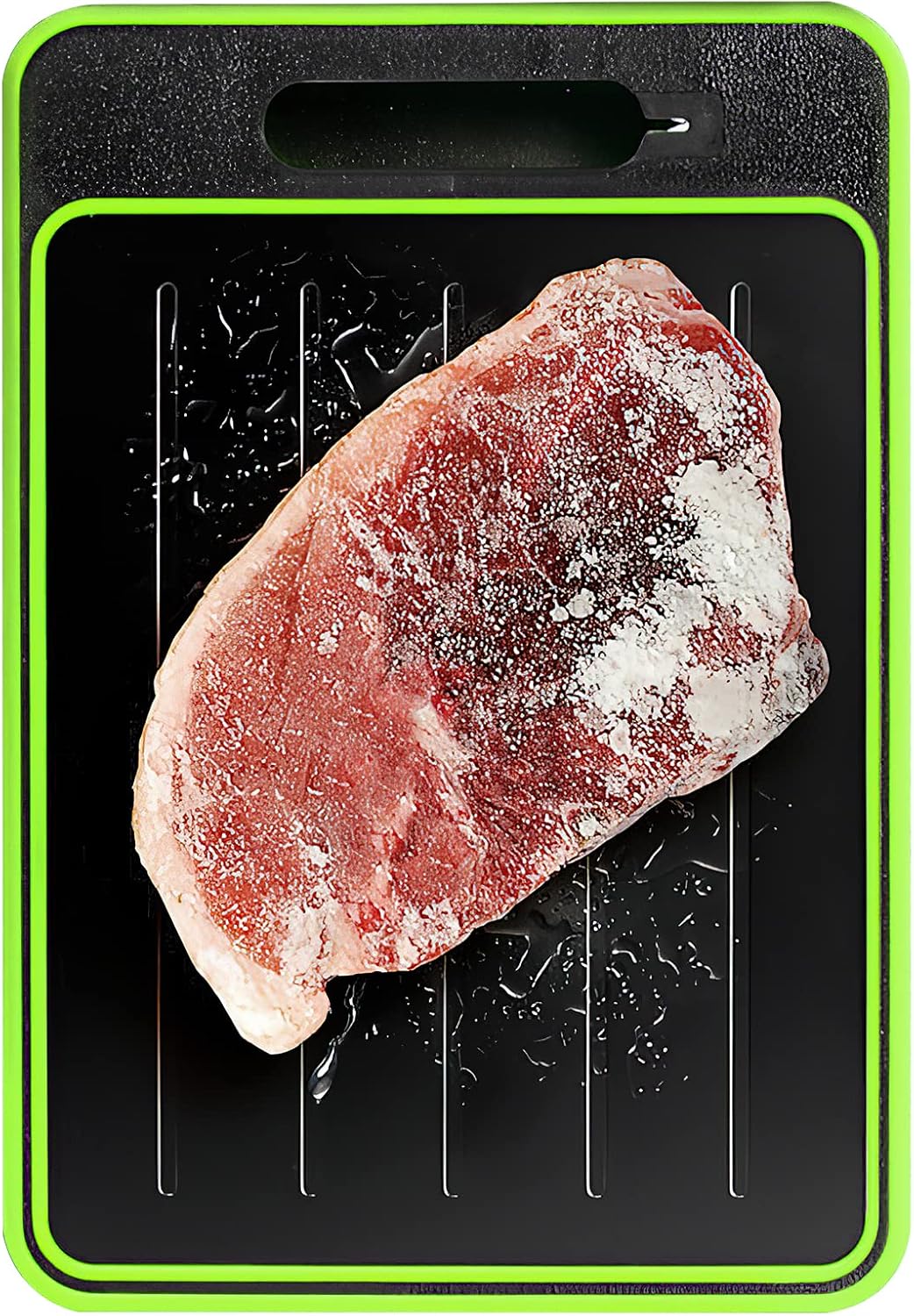 Frost Away Schneidebrett Mit Auftaufunktion, Küchenutensilien Mit Integriertem Messerschärfer Und Gewürzreibe, Schnelles Auftauen, Geeignet Für Geschmacklose Lebensmittel.
