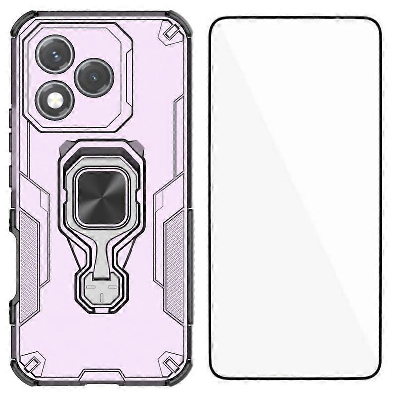 Hülle Kompatibel Mit Dem Honor 400 Lite 5g: Wanlonfeng Rückseite Aus Pc Tpu Mit Ständer Und Gehärtetem Glas.