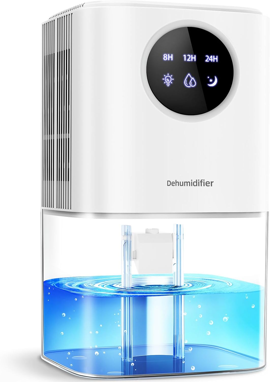 Weißer, Schimmelresistenter Luftentfeuchter, 1700 Ml, 22,5 W, Umweltfreundlich Und Leise, Mit 7-farbiger Led-beleuchtung, Timer Und Automatischer Abschaltung. Geeignet Für Schlafzimmer, Badezimmer Und