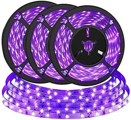 Brtlx 4,5 W 2 M Uv-led-streifen, 5 V Usb-betrieben, Tragbar, Violettes Uv-led, Kompatibel Mit 3er-packs, 395 Nm–400 Nm