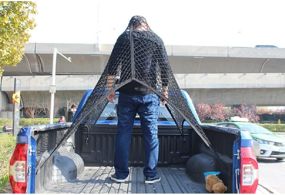 Lkw-kompatibles, Hochelastisches Ladungsnetz, 1,2 X 1,2 M, Erweiterbar Auf Bis Zu 2,1 X 2,1 M (einlagig). Geeignet Für Den Täglichen Transport Von Leichten Lkw-ladungen.