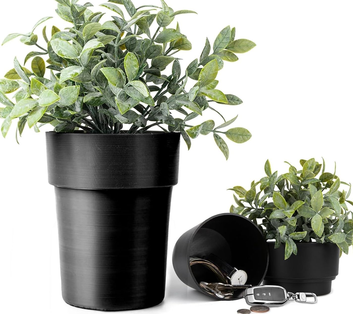 Blumentopfförmiger Tresor Mit Pflanzen, Versteckter Tresor, Abschließbar Zum Verstecken Von Geld Und Wertsachen, Geheimer Tresor, Geeignet Für Den Außenbereich, Garten Oder Büro