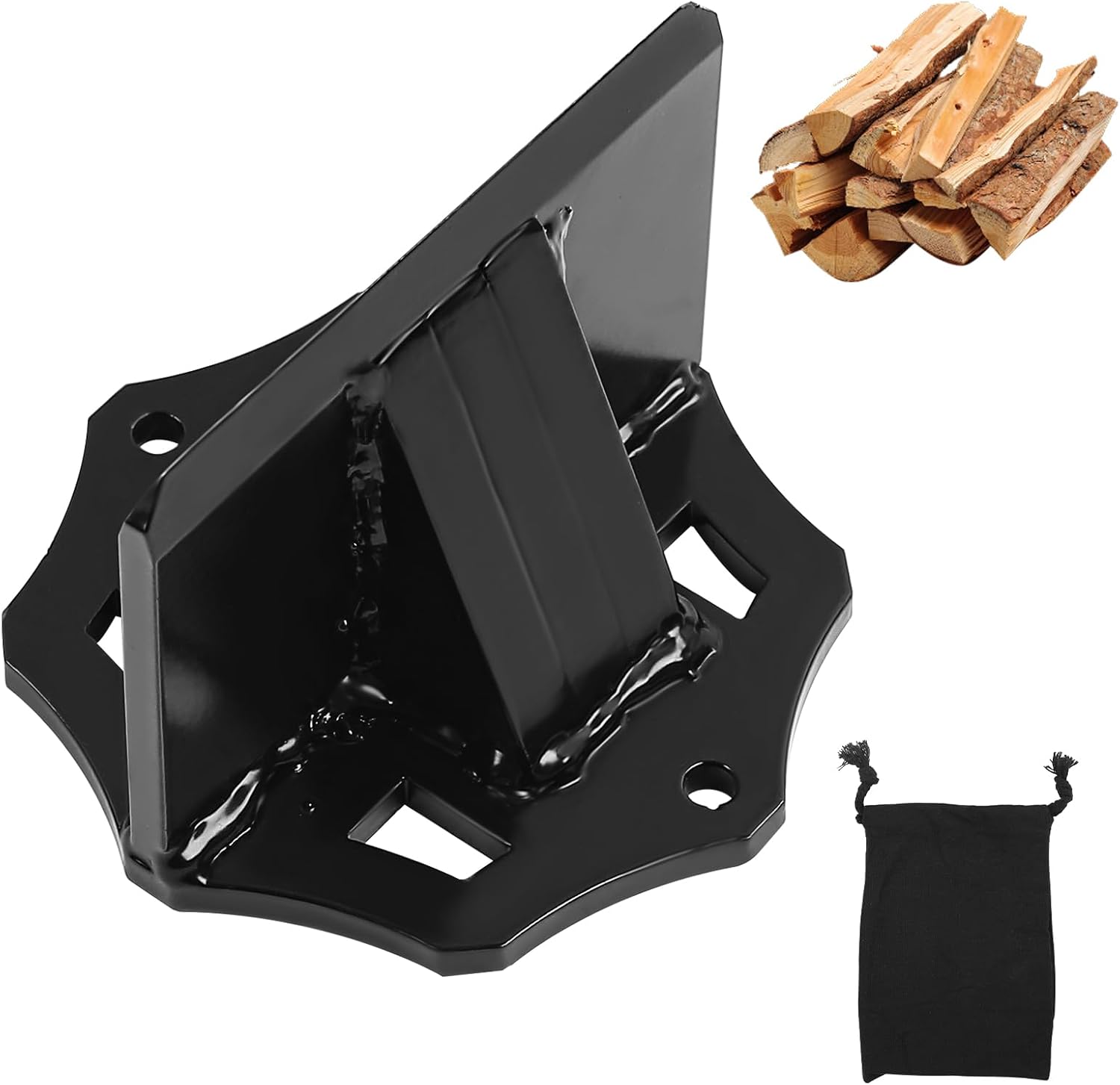 Manueller Holzspalter, Holzspaltkeil, Kleiner Tragbarer Holzspalter. Geeignet Für Kleine Holzöfen Und Kamine, 10 Cm Durchmesser.
