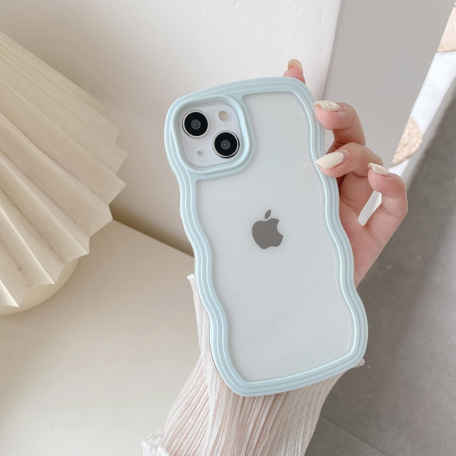 Kompatibel Mit Iphone 11, Wellenförmige, Transparente Hülle, Geeignet Für Mädchen Und Frauen, Durchsichtige Silikon-schutzhülle Fürs Handy - [nx]