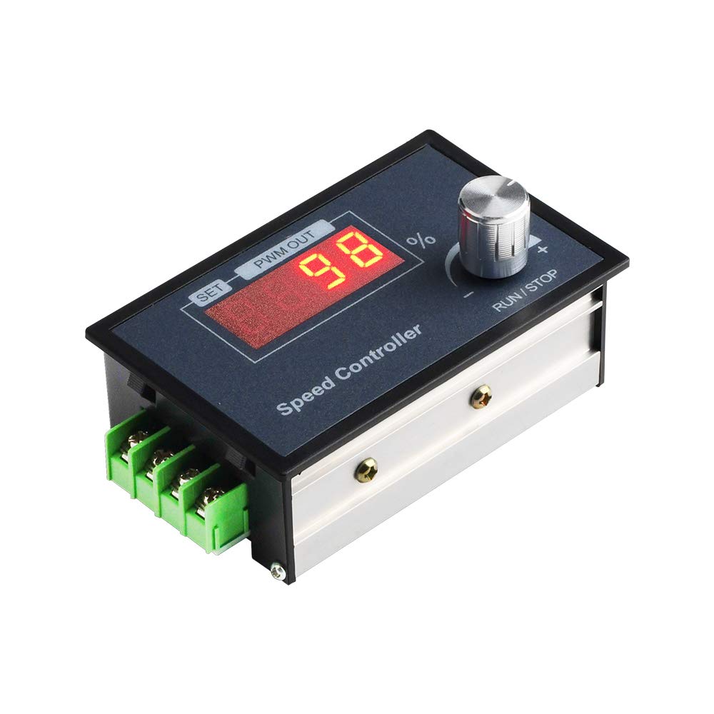 Drehzahlregler Für 6–60 V, 12 V, 24 V, 36 V, 48 V, 30 A Gleichstrommotoren, Stufenlose Drehzahlregelung Mit Drehknopf