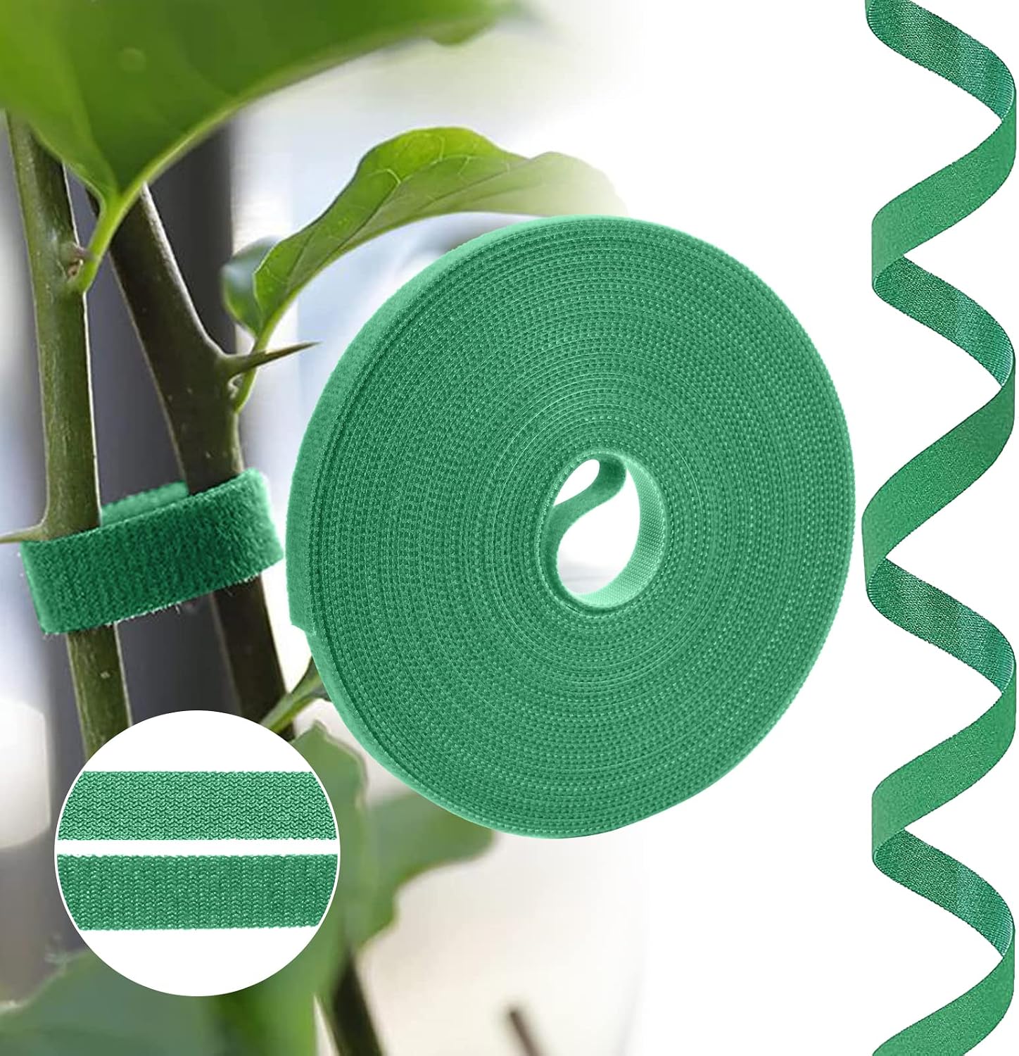 10 M Kabelbinder, Pflanzenbinder Für Den Garten, Wiederverwendbarer 10 Mm Breiter Befestigungsstreifen, Geeignet Für Kletterpflanzen, Leicht Zu Schneidende Kabelbinder, Geeignet Für Haus, Büro Und Gar