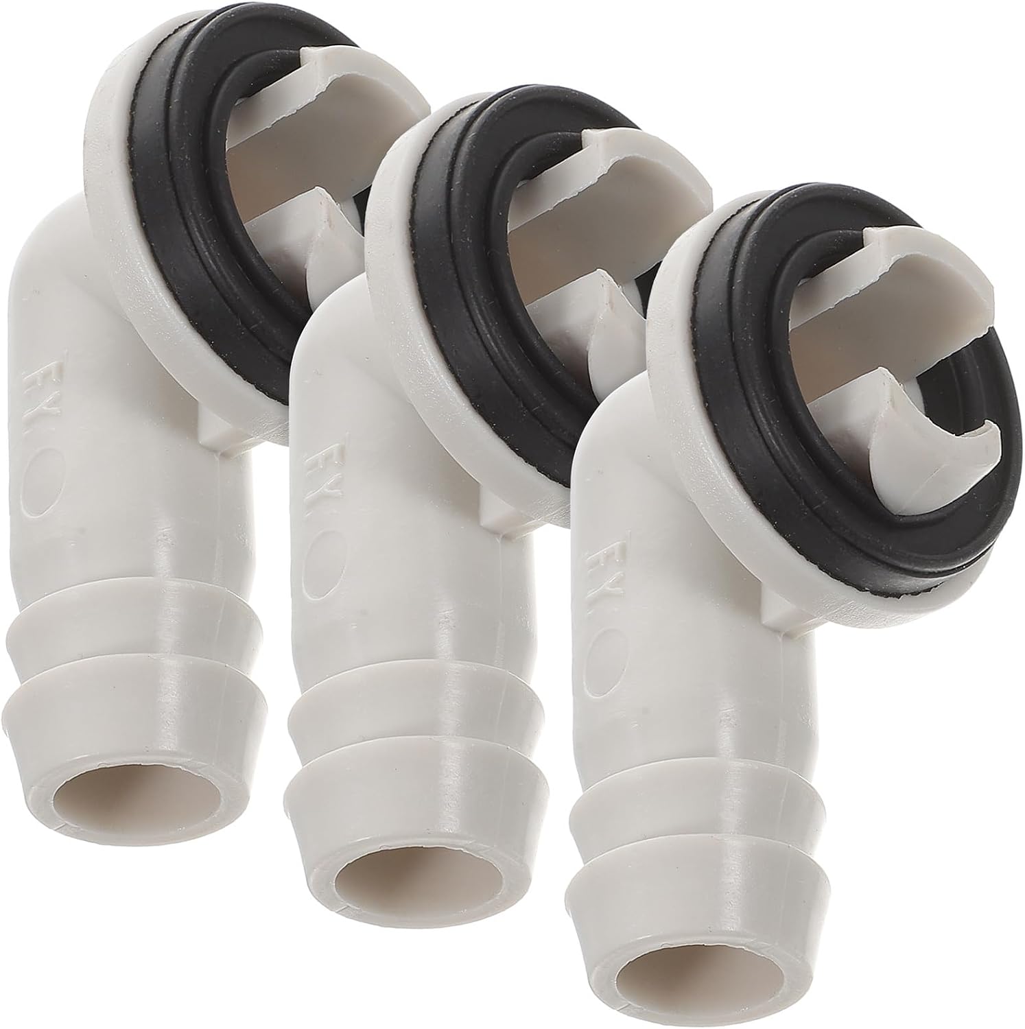 Dreiteiliger Ablaufschlauchverbinder. Kompatibel Mit Klimaanlagen, Fensteradapter. Kompatibel Mit Klimaanlagen, Kondensatablaufadapter. Kompatibel Mit Klimaanlagen, Winkelverbinder.