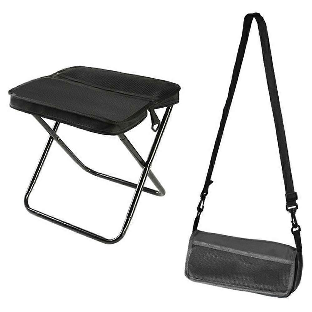 Tragbarer Klapphocker, Größe L, Schultertasche, 600d Oxford-gewebe, Idealer Outdoor-stuhl Für Reisen Und Camping, 29 X 2