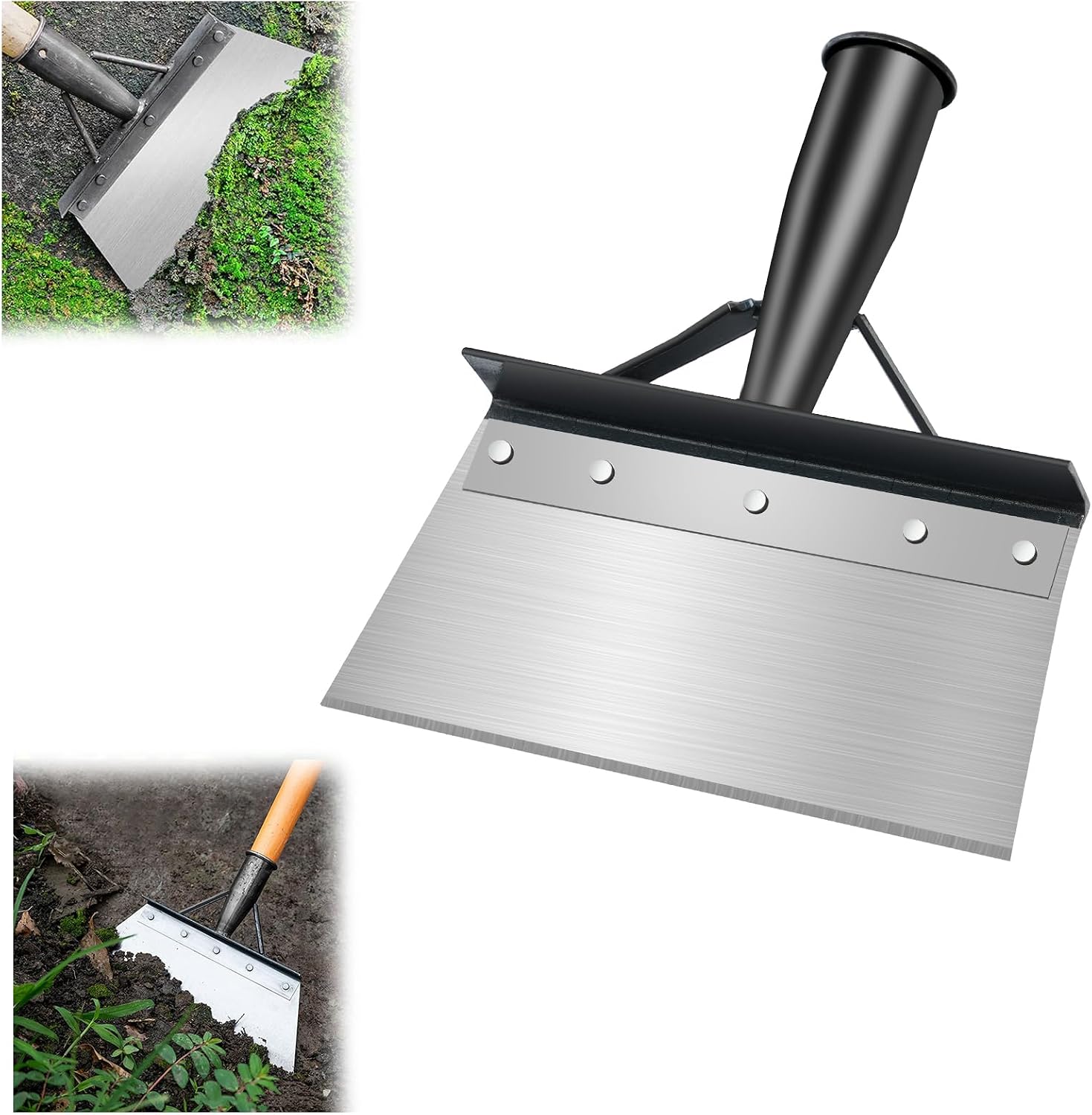 20 Cm Langer Reinigungsspaten, Multifunktionaler Gartenspaten (ohne Stiel), Flacher Stahlspaten, Gartenspaten, Unkrautstecher. Geeignet Für Gartenarbeit, Unkrautjäten Und Pflanzen Im Garten.