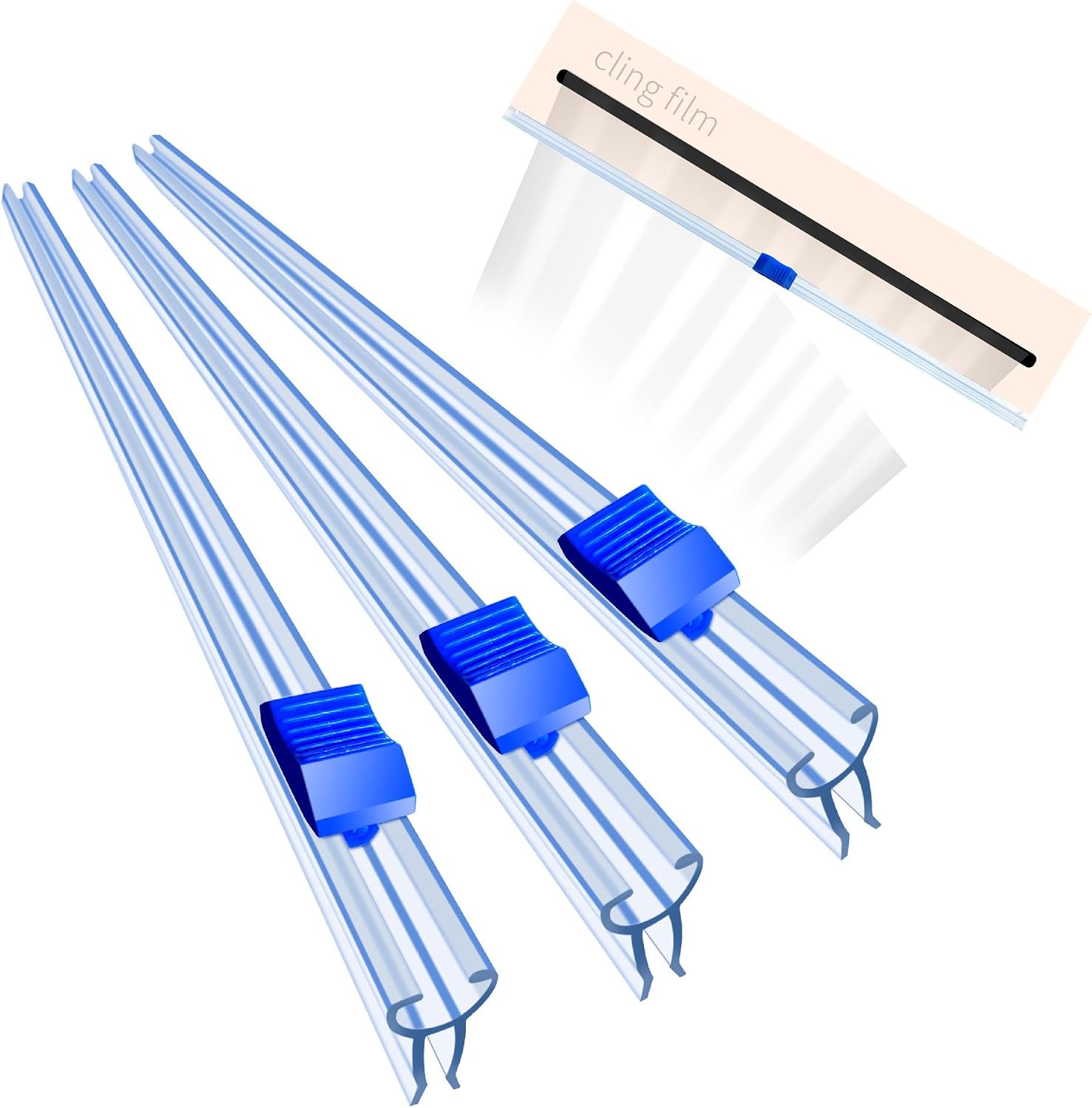 Frischhaltefolienspender Mit Papierschneider – Set Mit 4 Frischhaltefolienspendern 33 Cm/38 Cm Mit Papierschneider, Frischhaltefolie Mit Verschiebbarem Papierschneider, Frischhaltefolienspender, Geeig