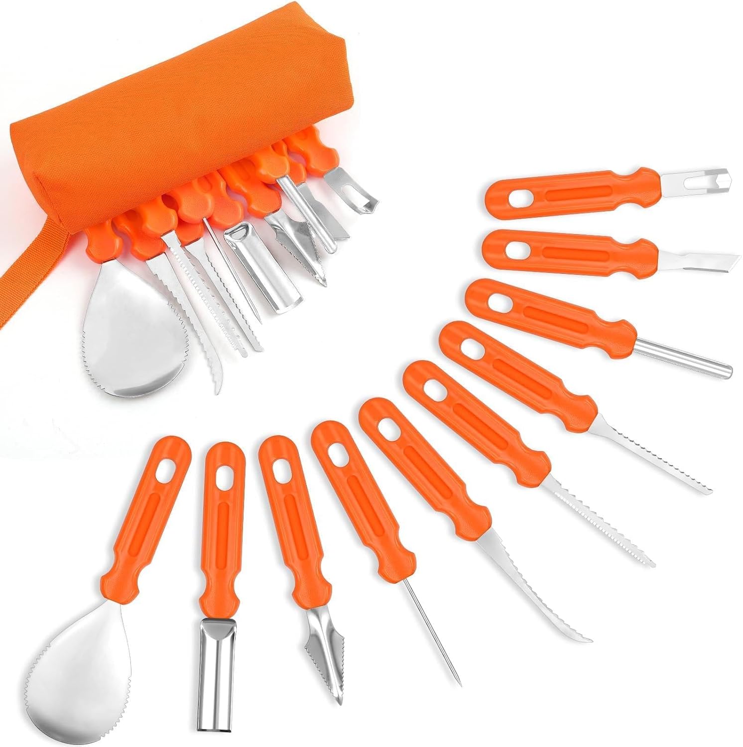 Set Mit 10 Obstschnitzmessern, Wassermelonenschneider, Kreativem Diy-obstlöffel Für Die Küche, Hohler Obstschneider Aus Edelstahl, Geeignet Für Wassermelone, Papaya Und Cantaloupe-melone