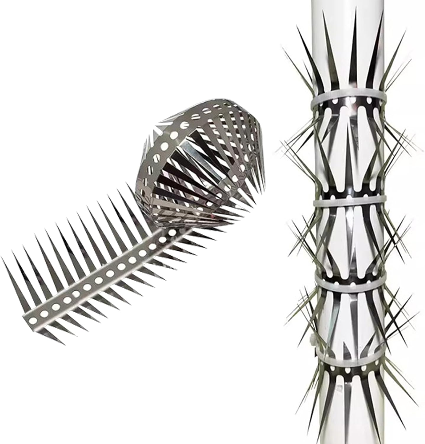 Anti-katzen-spikes, Anti-tauben-spikes, Katzenabwehr-spikes, Waschbärschutz, Kompatibel Mit Gartenzäunen Im Innen- Und Außenbereich