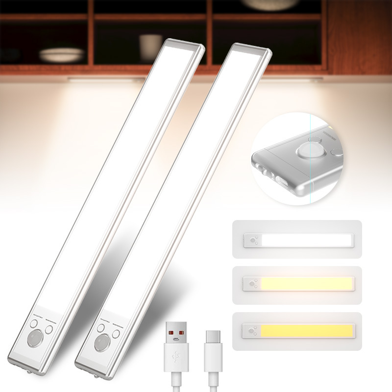 Küchenunterbauleuchte, 30 Cm, Drei Farben, Dimmbar, Wiederaufladbar, Magnetische Led. [nx]