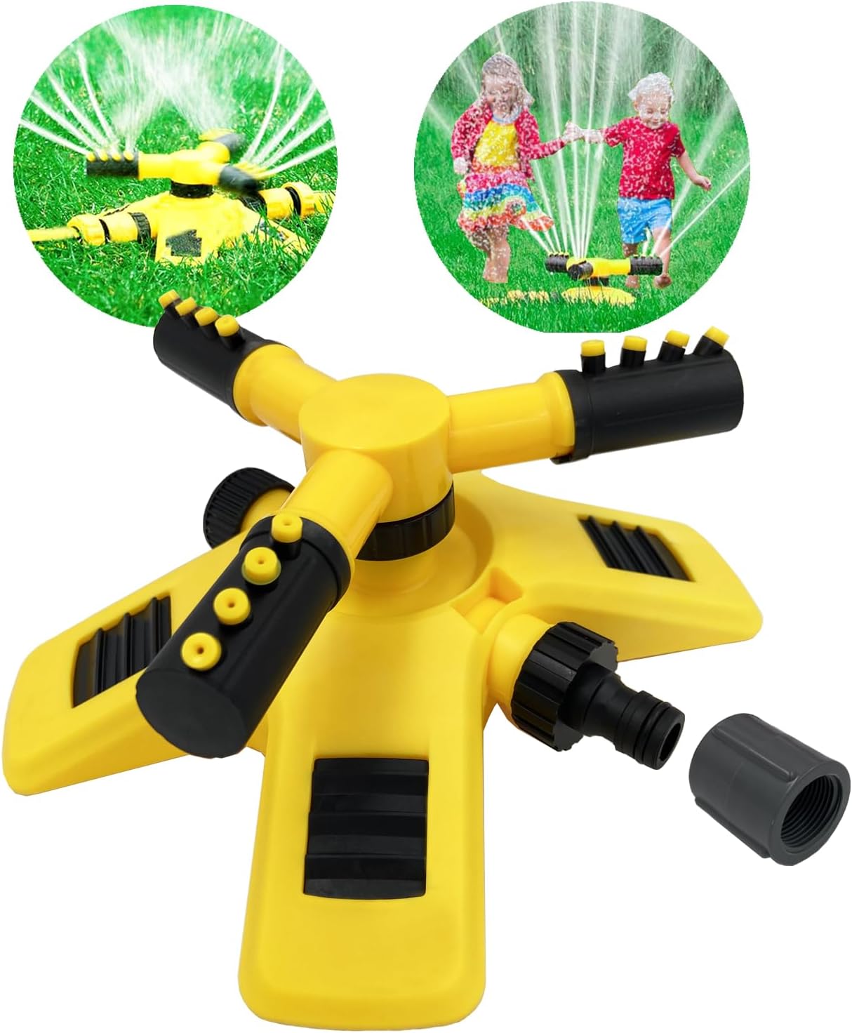 Kinder- Und Kleinkindgerechter Wassersprinkler, Ein Wasserspielzeug Für Den Garten Mit Rotierenden Düsen, Ideal Für Kinder Von 3 Bis 8 Jahren (jungen Und Mädchen) Und Haustiere. Wird An Den Gartenschl