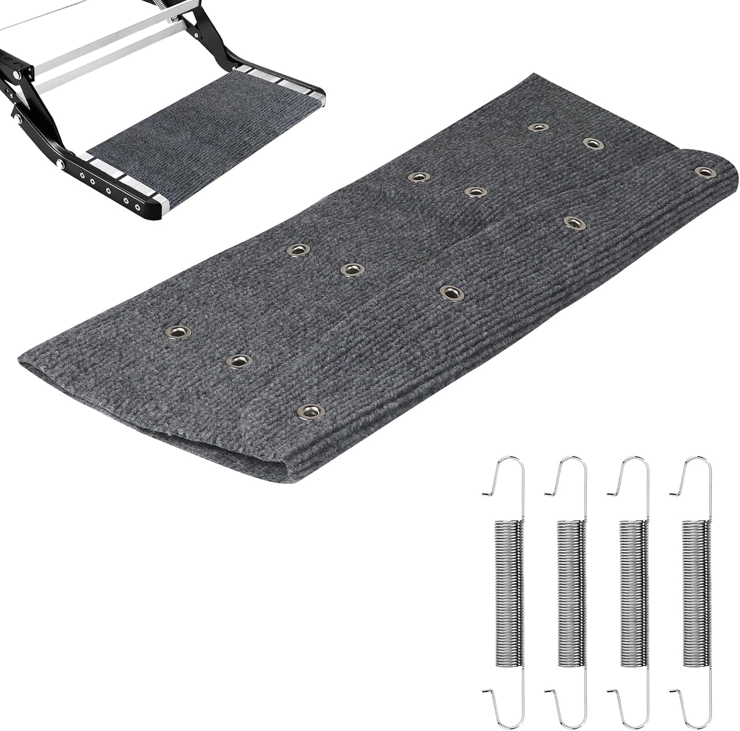 Trittmatte Für Wohnmobile, Rutschfeste Matte Für Wohnmobilstufen, Zubehör Und Gadgets, Wohnwagenmatte, Campingmatte (grau)