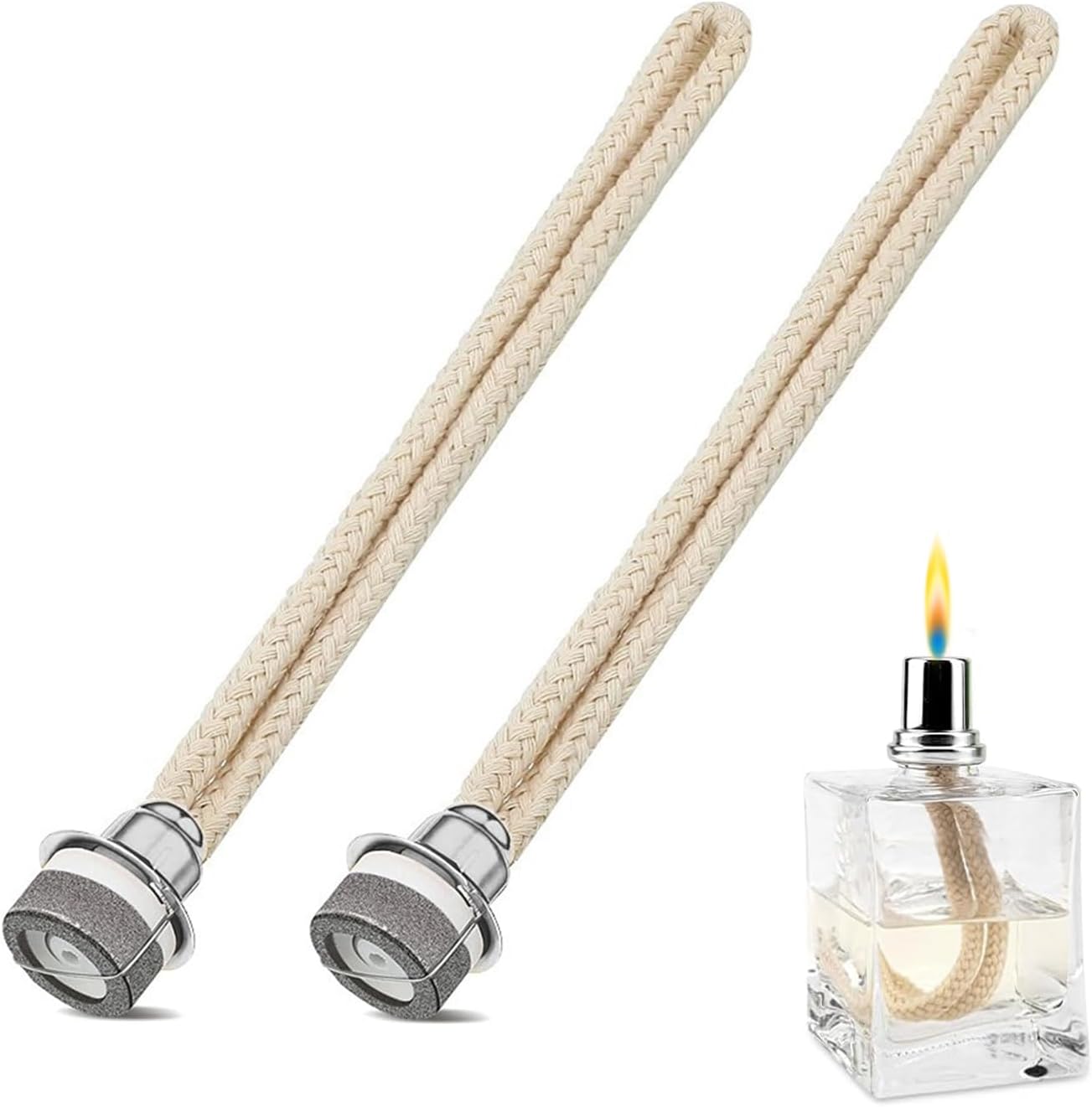 Silberne Dochte Für Öllampen, Ersatzdochte Für Aromatherapie, Dochte Für Diffusoren. Kompatibel Mit Katalytischen Öllampen, Für Aromatherapie, 14,6 Mm.
