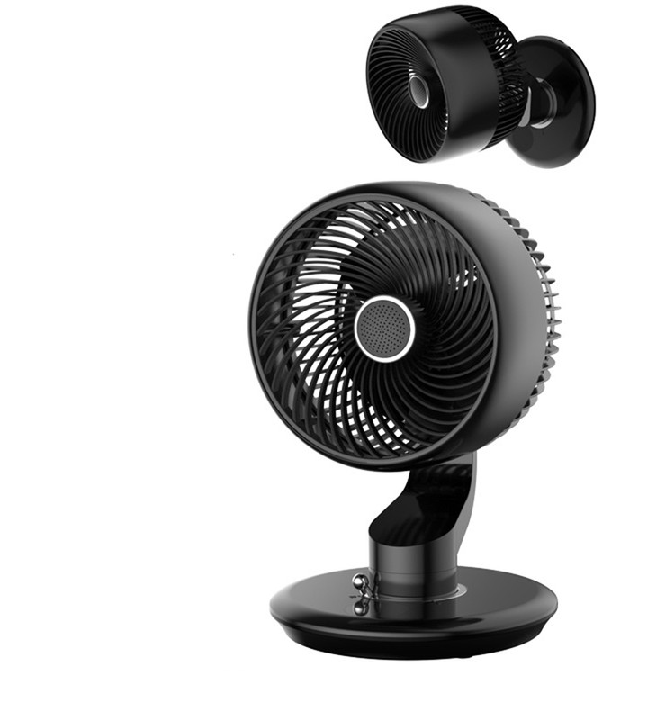 Wandmontierter Staubsaugerventilator Mit 5400 Mah Akku, 5 Modi, 120° Oszillation Und 9-stunden-timer, Kompakter Kühlventilator Für Zuhause Und Büro [nx]
