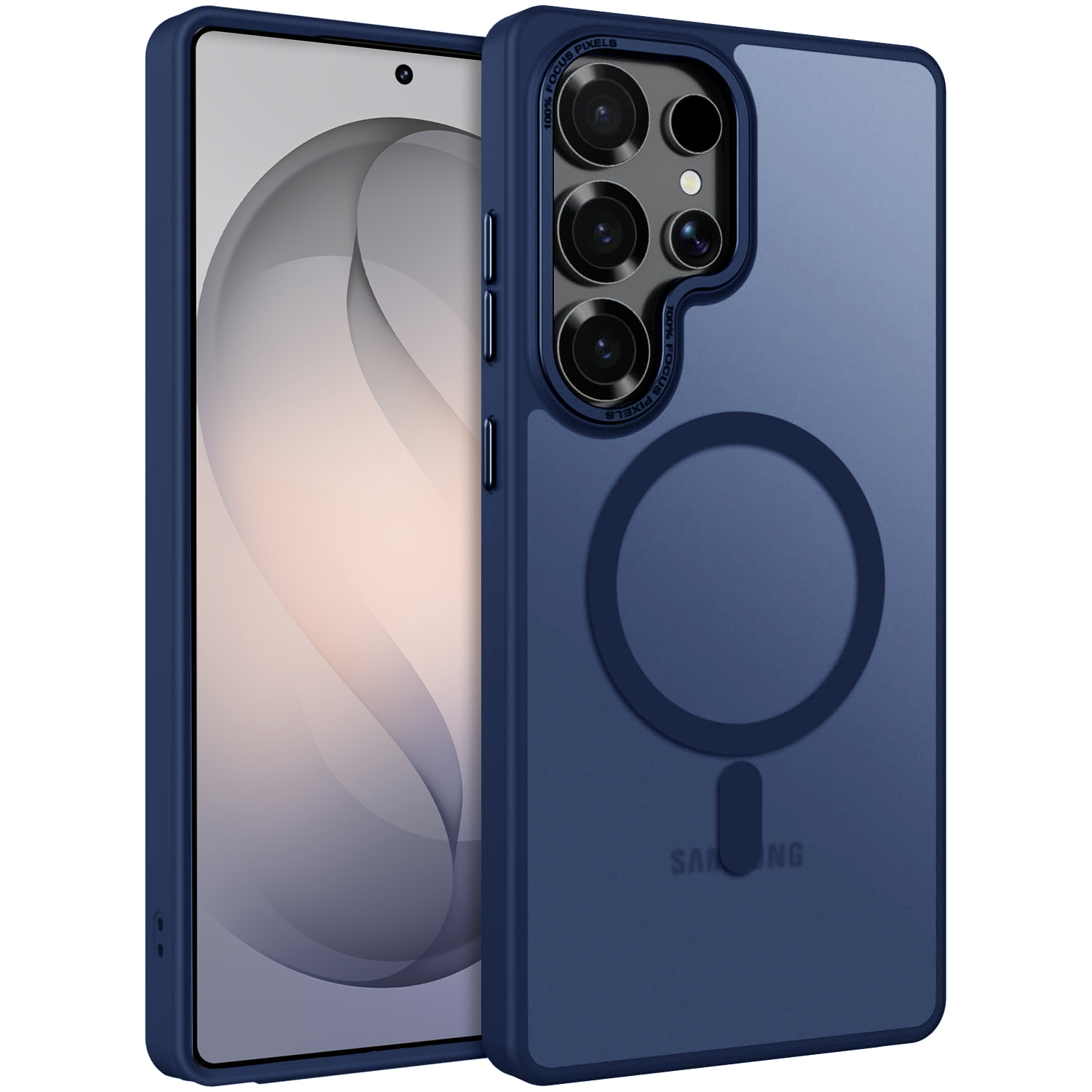 Samsung S26 Ultra Hülle – Mattierter Magnetschutz – Dunkelblau