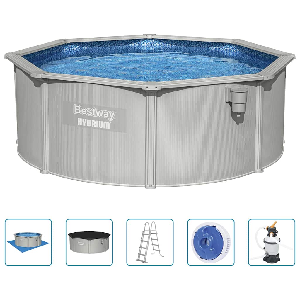 Maison Exclusive - Hydrium Oberirdisches Frame-pool Rund 360x120